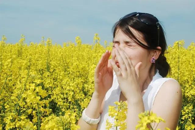 Fine, this person is pushing their allergies by being a field of flowers